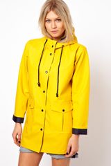 ASOS Collection Asos Rain Mac with Contrast Lining