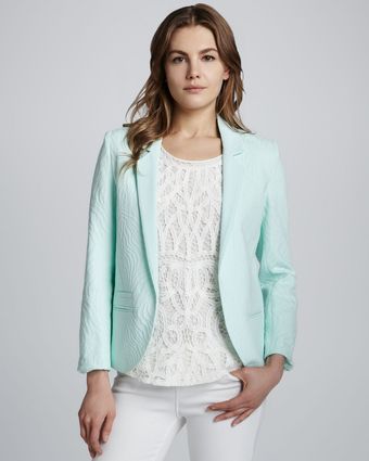 Erin Fetherston Jacquard Openfront Blazer - Lyst
