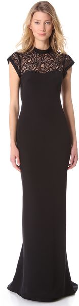 L'Wren Scott Cap Sleeve Gown - Lyst