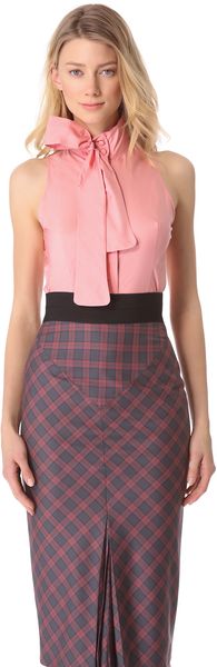 L'Wren Scott Sleeveless Blouse - Lyst