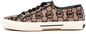 Michael Kors Monogram Canvas Sneakers - Lyst