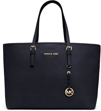 Michael Kors Medium Jet Set Saffiano Travel Tote - Lyst
