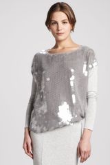 Rachel Zoe Cori Oversize Sequinfront Top