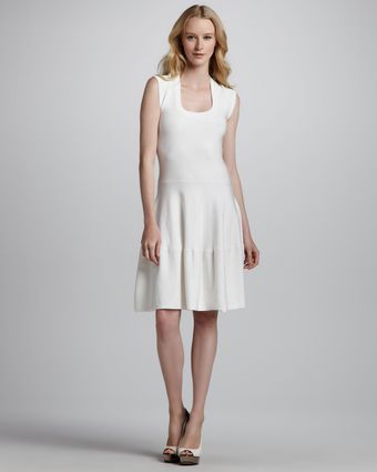 Rebecca Taylor Sleeveless Tiered Circleskirt Dress - Lyst