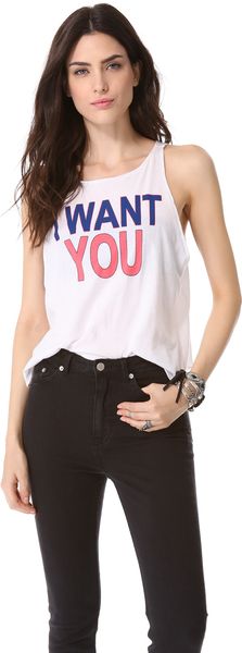 Wildfox I Want You Tank - Lyst