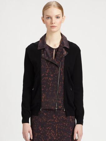 3.1 Phillip Lim Spotted Moto Jacket - Lyst