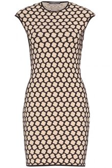 Alexander McQueen Honeycomb Knit Dress - Lyst