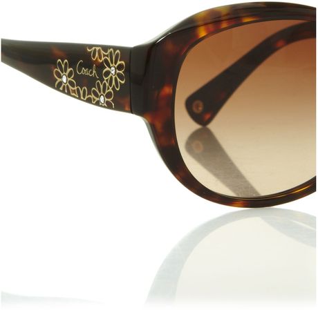 tortoise sunglasses coach kristina ladies gold