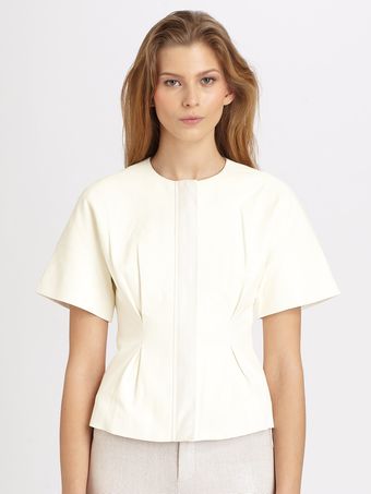 J Brand Ready-to-wear Viola Pleated Leather Jacket - Lyst