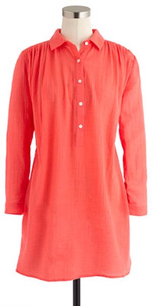 J.Crew Whisper Gauze Beach Tunic - Lyst