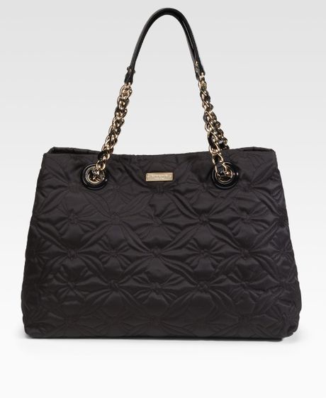 Kate Spade Maryanne Quilted Nylon Shoulder Bag in Black | Lyst