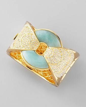 Rachel Zoe Amazonite Hinge Cuff Bracelet - Lyst
