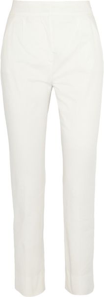 Valentino Stretchcotton Twill Tapered Pants - Lyst