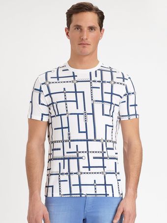 Versace Geometric Print Tee - Lyst