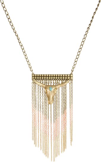 Wildfox Bull Chain Necklace - Lyst