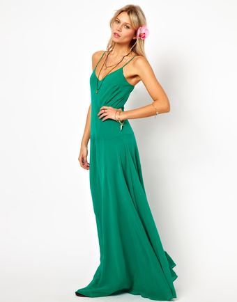 Asos Maxi Dress with Seam Detail - Lyst