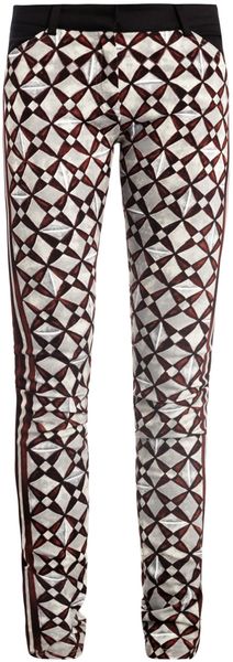 Balenciaga Mosaicprint Skinny Denim Trousers - Lyst