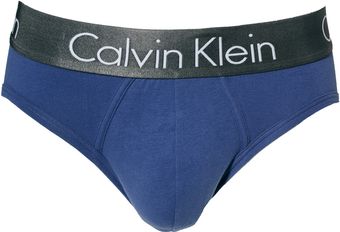 Calvin Klein Gunmetal Briefs - Lyst
