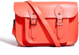 Cambridge Satchel Company Coral Fluro Leather Satchel - Lyst