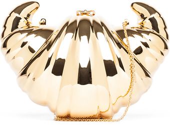 Charlotte Olympia Croissant Clutch in Rose Gold - Lyst