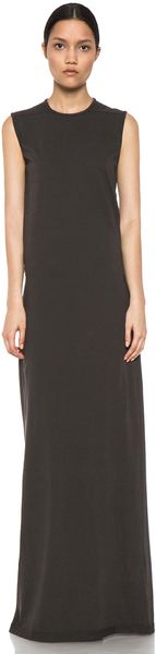 DRKSHDW by Rick Owens Maxi Tank Dress in Dark Dust - Lyst