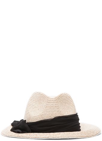 Eugenia Kim Lillian Textured Large Brim Fedora in Natural - Lyst