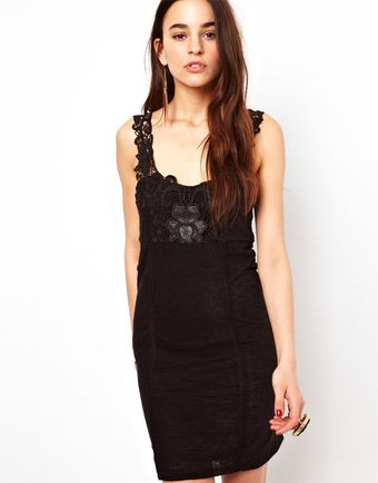 Free People Solid Necklace Dress - Lyst