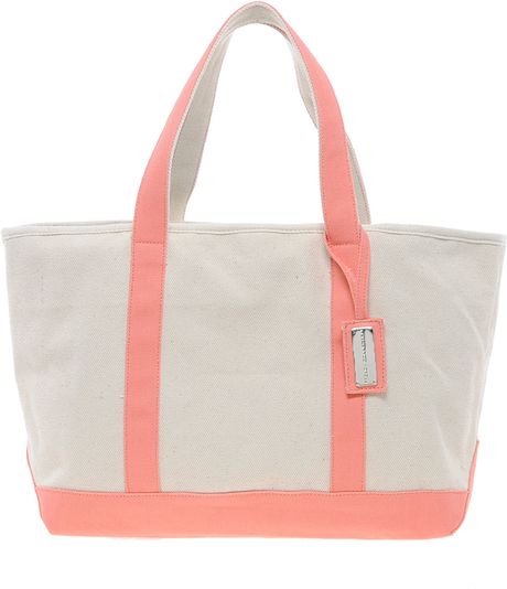 French Connection Canvas Beach Bag in White (naturalgeraniumros) | Lyst
