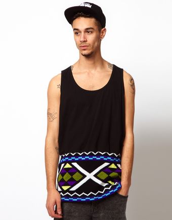 Horace Vest with Ethnic Print - Lyst