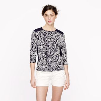 J.Crew Embroidered Wildflower Top - Lyst