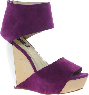 Messeca Carlie Wedge Suede Sandal - Lyst
