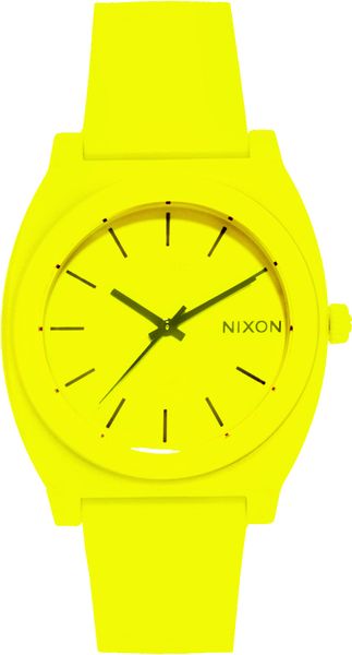 Nixon Time Teller P Neon Yellow Watch - Lyst