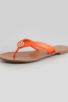 Tory Burch Thora Leather Thong Sandal - Lyst