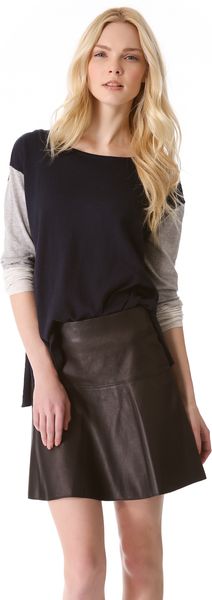 Vince Tri Color Slub Sweater - Lyst
