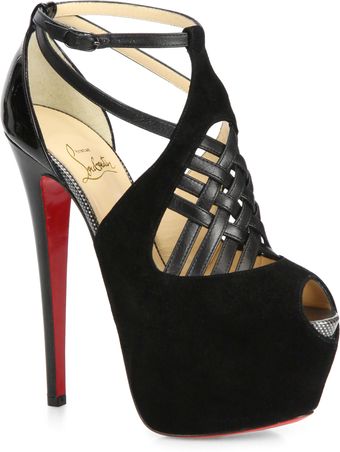 Christian Louboutin Carlota Patent Platform Sandals - Lyst