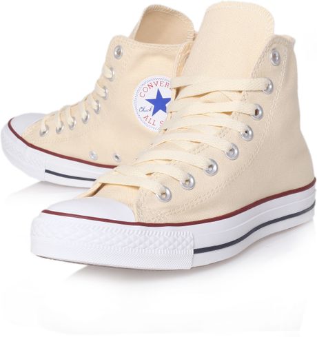 cream colored platform converse