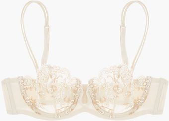 La Perla Ivory Lace and Mesh Agata Bra - Lyst