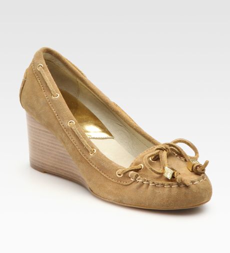 michael kors beige wedges