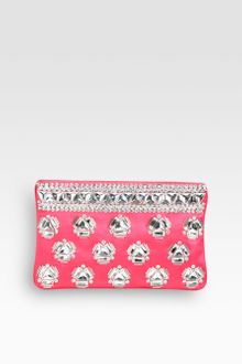 Prada Raso Jeweled Satin Clutch - Lyst