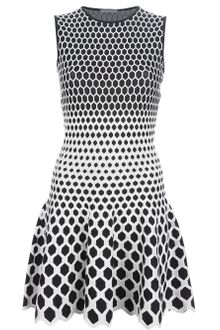 Alexander McQueen Honeycomb Knit Dress - Lyst