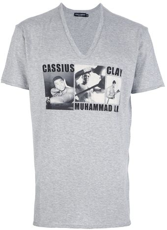 Dolce & Gabbana Cassius Clay Print Tshirt - Lyst
