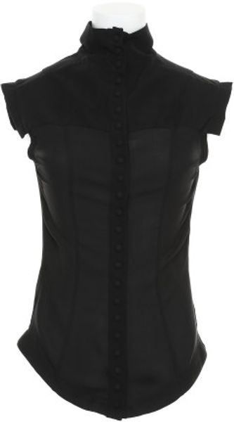Gareth Pugh Ruffle Sleeve Blouse - Lyst