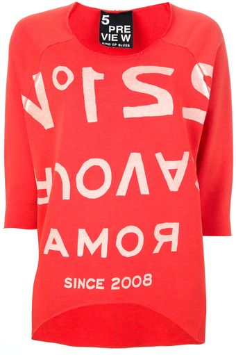 5preview Slogan Print Sweatshirt - Lyst