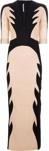 Alessandra Rich Bicolour Jacquard Dress - Lyst