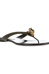 Alexander McQueen Glitter Print Sandal