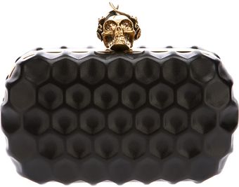 Alexander McQueen Skull Honeycomb Clutch - Lyst