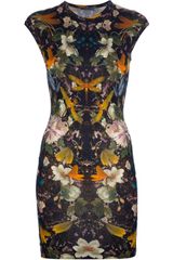 Alexander McQueen Floral Print Dress