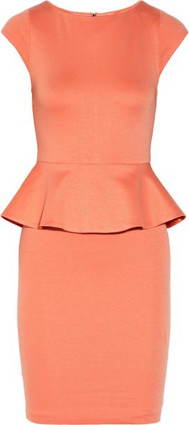 Alice + Olivia Victoria Stretch Jersey Peplum Dress - Lyst