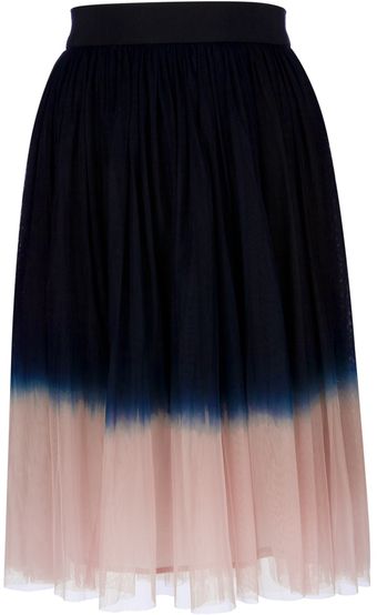 Amen Pleated Dipdye Skirt - Lyst