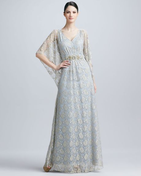 caftan gown with lace